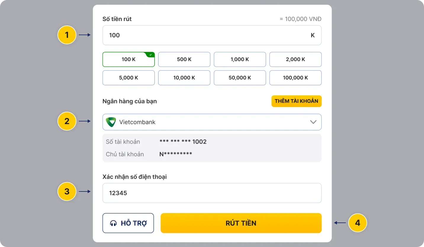 withdraw bank guide