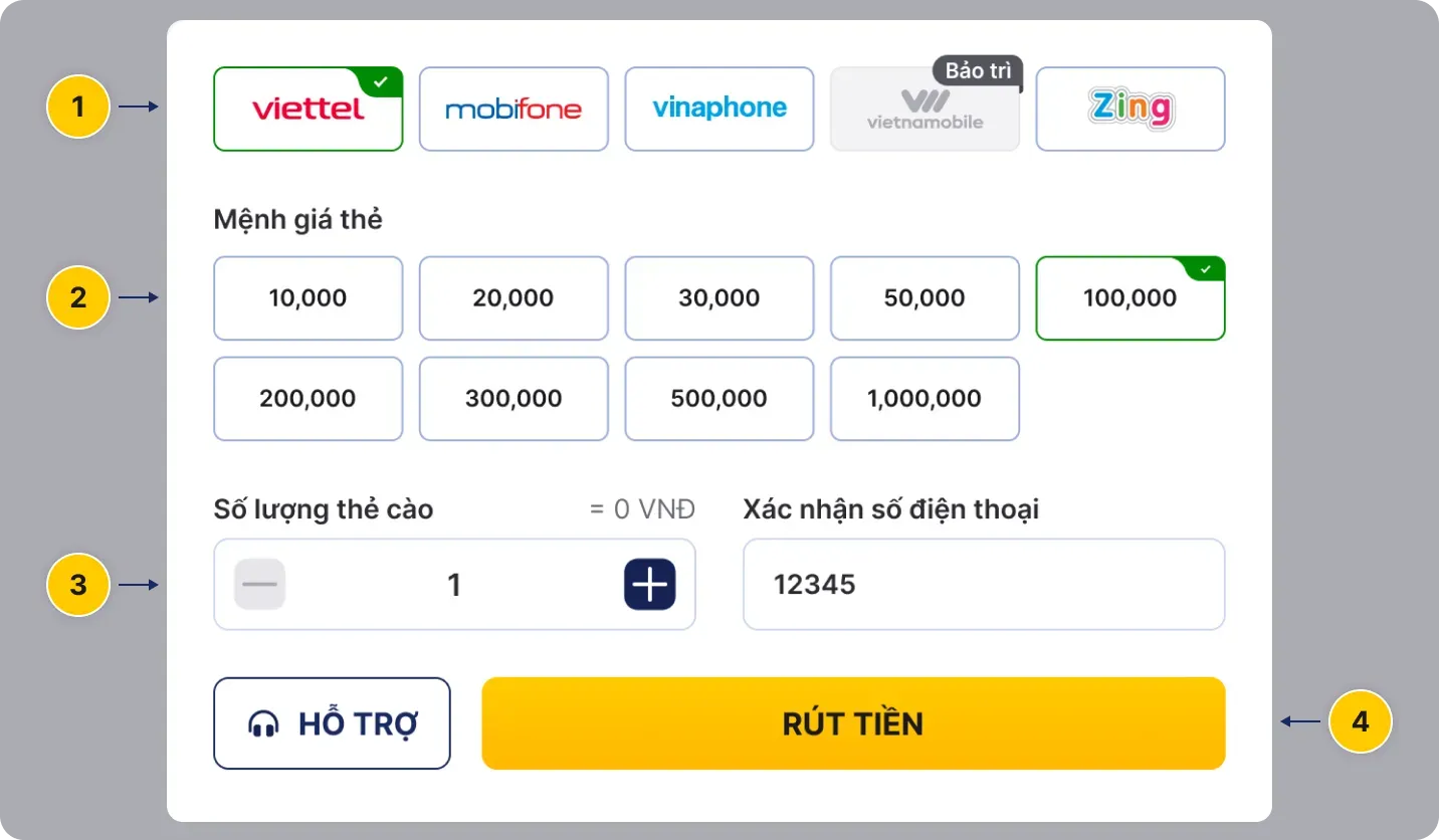 withdraw card guide