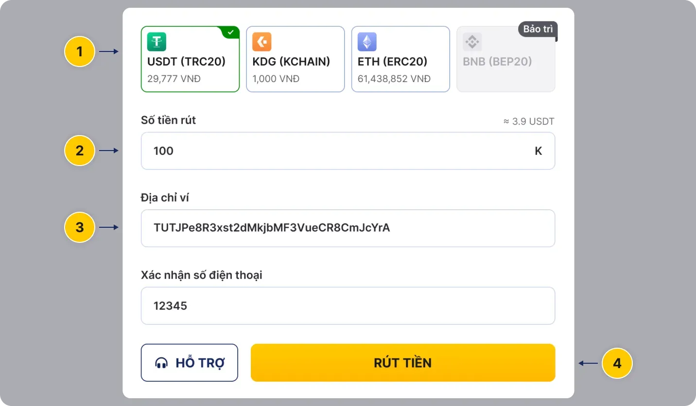 withdraw crypto guide